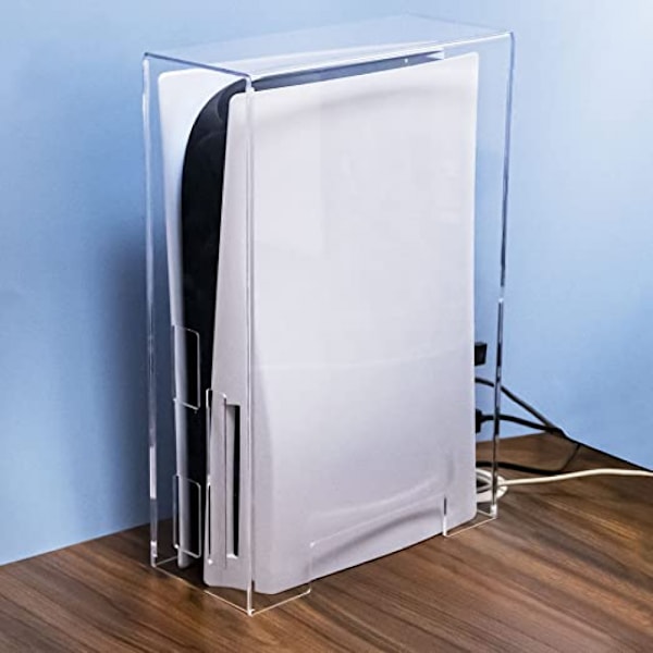 Genomskinlig skyddande akryl för Ps5-konsol, transparent plexiglas dammskydd, anpassad för Playstation 5-konsol Cd-version