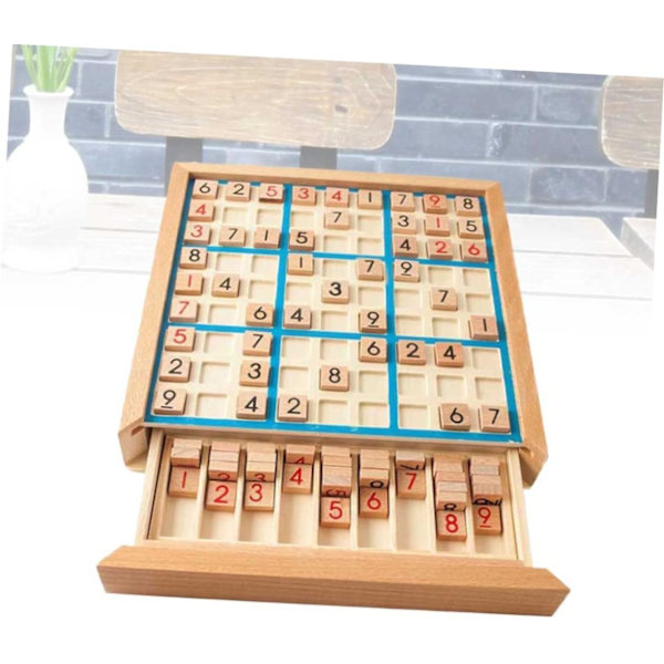 Træbræt Puslespil Bog Tal Ternet Zone Sudoku Bræt Skrivebord Blok Puslespil Tal Placering Træ Puslespil Børn Træ Puslespil Spillebræt Spil