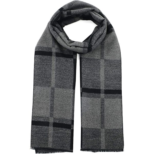 Mænds Vinter Varmt Lang Blødt Sjal Tartan Tassel Sjal til Mænd Blødt Klassisk Sjal