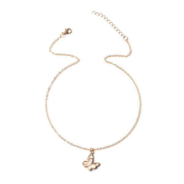 Enkel stil Niche Design fjäril hänge halsband Clavicle kedja kvinnliga smycken