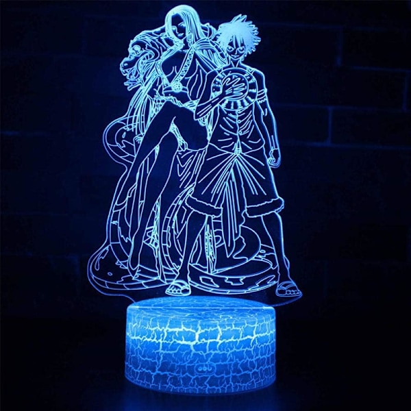 Japansk Anime Figur Itachi Uchiha Kakashi Jiraiya Lampor 3D Optisk Illusion Nattlampa Lampa Present för LED Jul Födelsedag Sovrum Dekoration Presenter