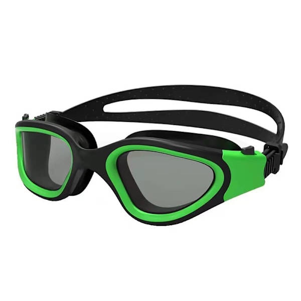 Stora simglasögon unisex simglasögon HD vattentäta anti-imma simglasögon Black Green Transparent