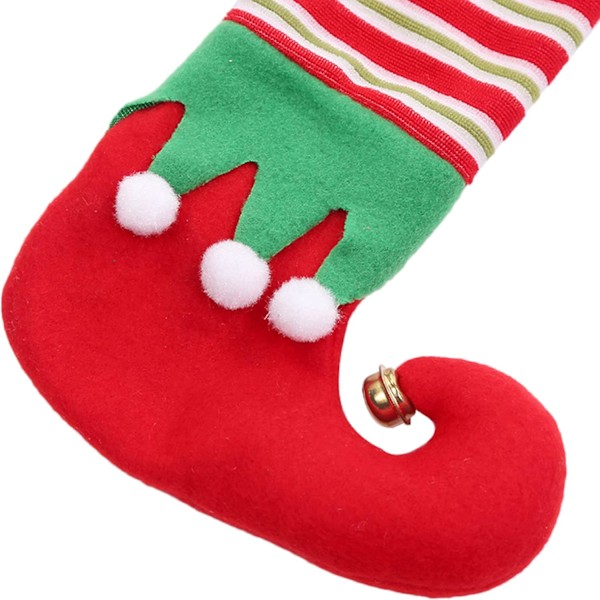 4 st Jul Stolsbensskydd, Roliga Tomte Bordsbensstrumpor, Matsalsstolsöverdrag, Möbelfotsskydd Bordsstol Le
