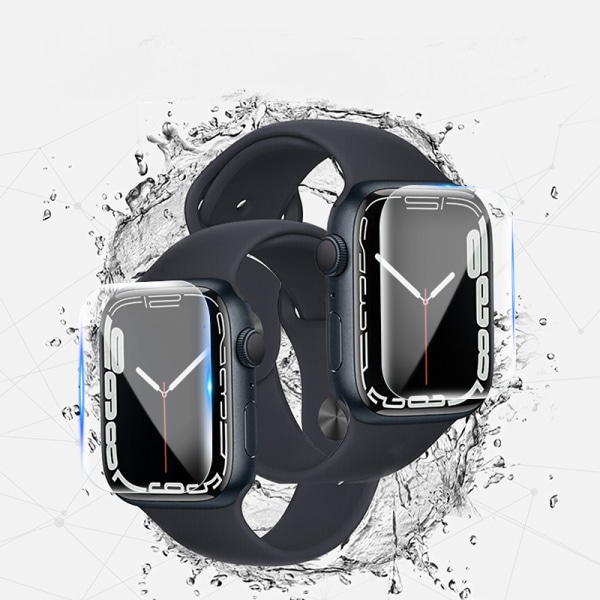 [3-pak] Beskytter til Apple Watch 41mm skærmbeskytter iWatch Series 7 tilbehør fleksibel fuld dækning klar TPU-film