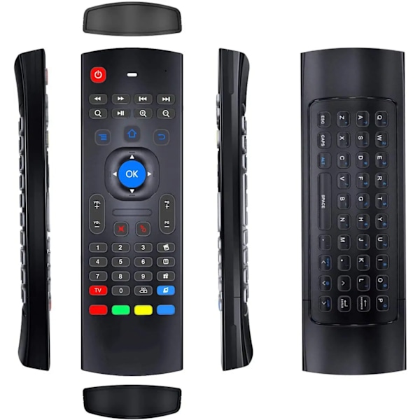 Air Mouse för Android tv Box, MX3 Pro Trådlöst tangentbord 2.4G Smart TV Fjärrkontroll med rörelsesensorspelhandtag Android Fjärrkontroll