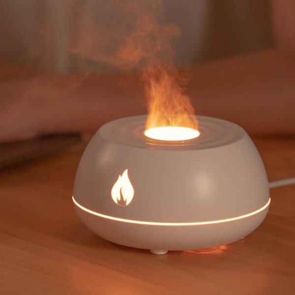 Aroma Fire Flame Diffuser for Essential Oils Small Portable Air Fireplace Volcano Mushroom Scent Humidifier Cute Rain Cloud Humidificador