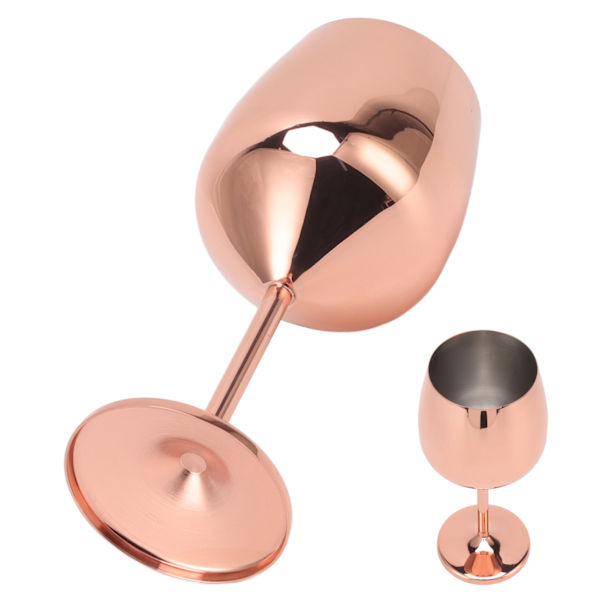 Metall Vinglas Champagne Glas Kopp Rostfritt Stål Kall Isolering Hem Dekoration