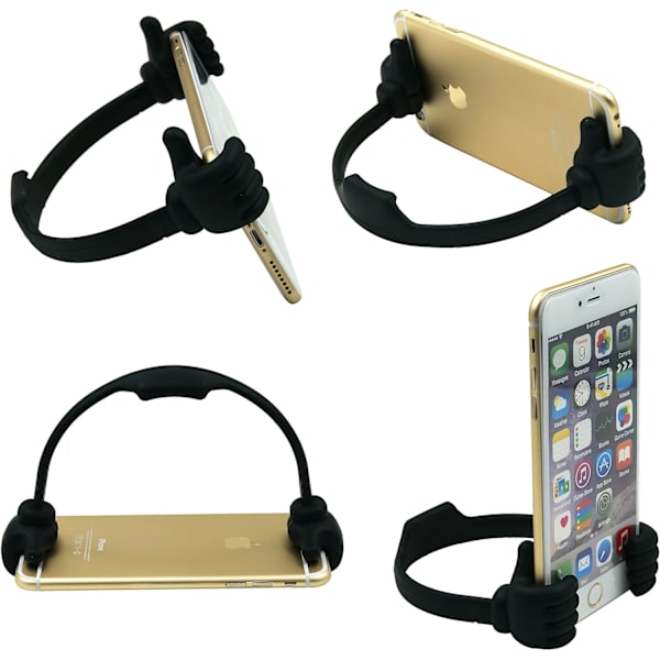 Thumbs Up 2-pakks nettbrettstativ, nettbrettstativholder for skrivebord, nettbrettstativ kompatibel med iPad-serien, Samsung Galaxy-faner Blue,Black
