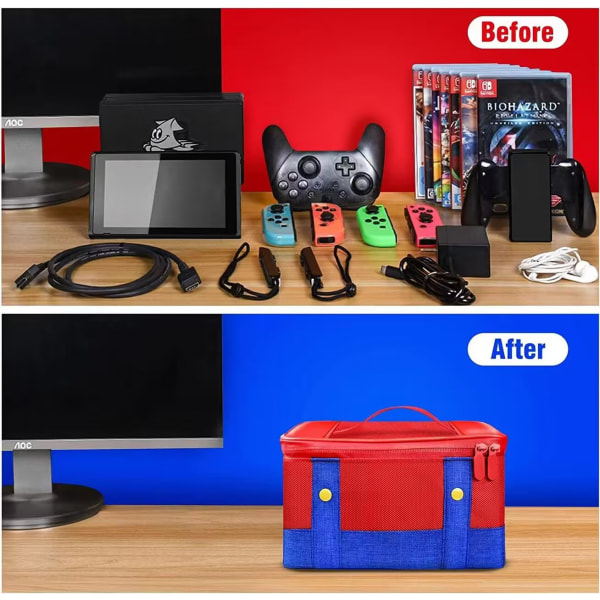 Bärväska för Nintendo Switch OLED Resväska, Förvaringsväska Bärväska Väska