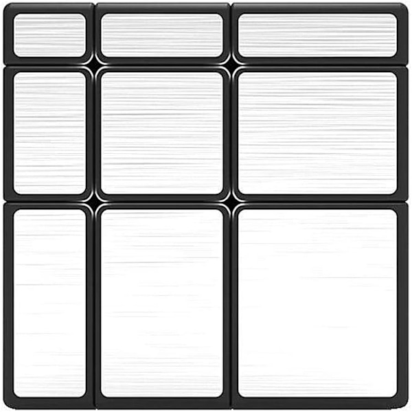 Leksaksspegelkub 3x3 Hastighetskub 3x3x3 Spegelblock Formadt Pussel Silverversion