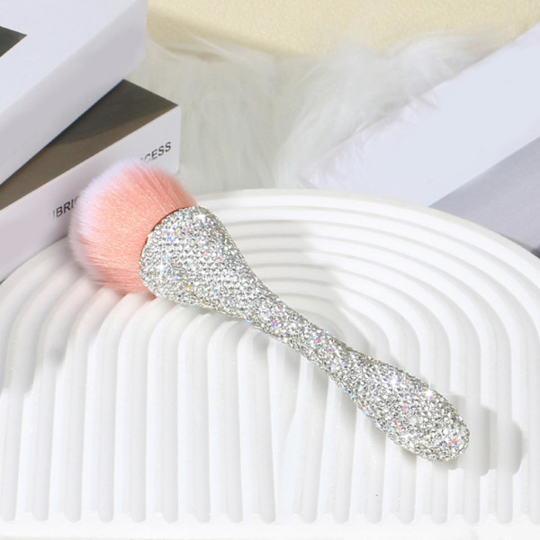1 kappaleen puuterimeikkisiveltimet Poskipunasivellin Super suuret kasvomeikkisiveltimet Kabuki-siveltimet Puuterikosmetiikalle Kynsipölysivellin Irtonainen puuterisivellin Meikki White Diamond