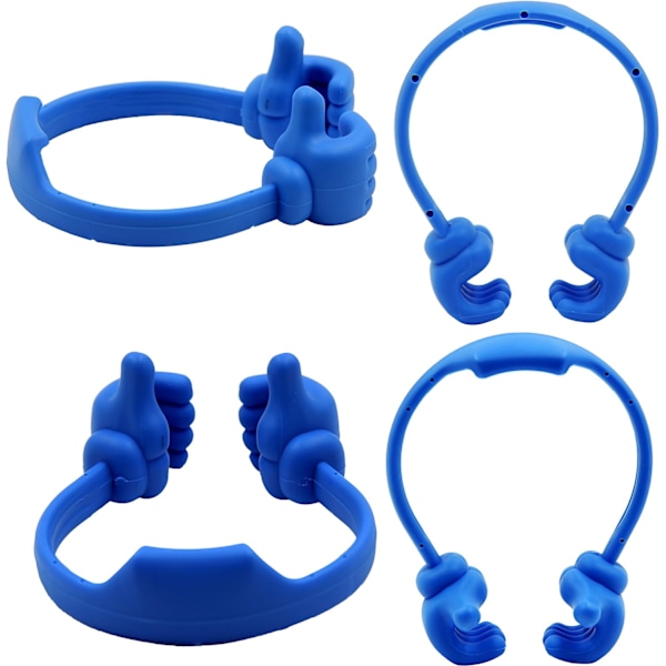 Thumbs Up 2-pakks nettbrettstativ, nettbrettstativholder for skrivebord, nettbrettstativ kompatibel med iPad-serien, Samsung Galaxy-faner Blue
