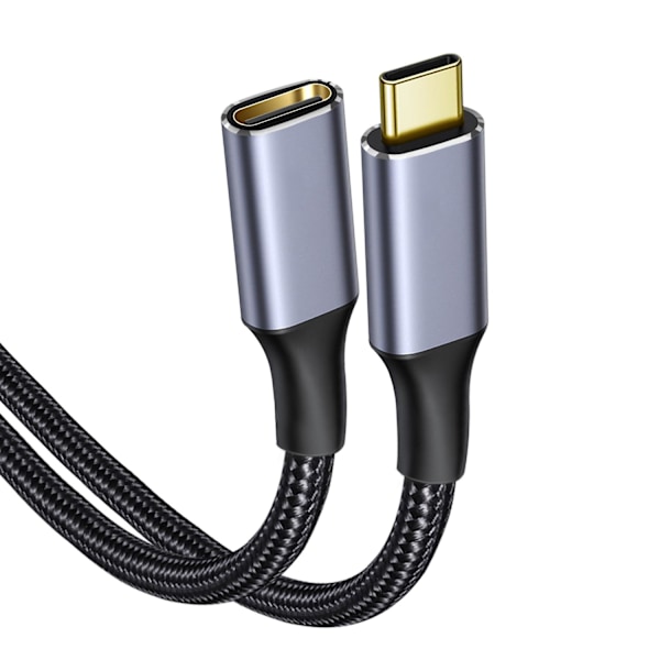 Thunderbolt 3 USB-C förlängningskabel, 6 fot, USB-C hane till hona All Purpose USE 10 Gbps PD 100W 4K (kompatibel med Thunderbolt 4-enhet)