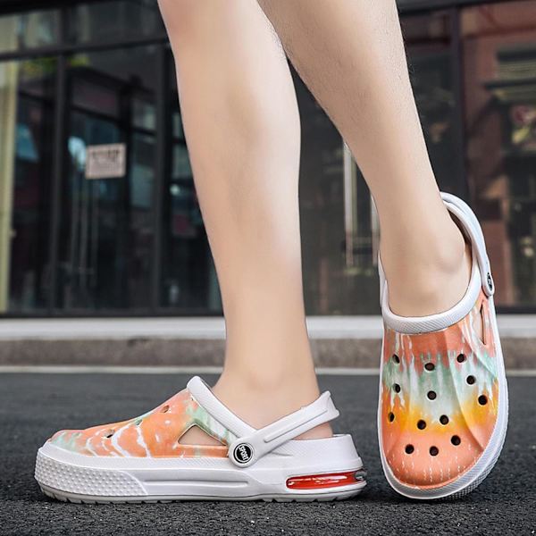 Kvindernes Have Clogs Sko Casual Slipper Strand Sandaler Anti-Slip Pool Vandsko Hjemmesko Sommer Fodtøj colour White 9.75inch 8 Women/6.5 Men