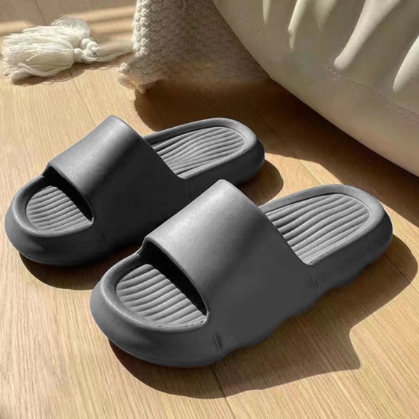 Herr Pillow Tofflor Snabbtorkande Supermjuka Halkfria Studsande Duschtofflor Sandaler för Inomhus 42-43 Grå Grey 42-43
