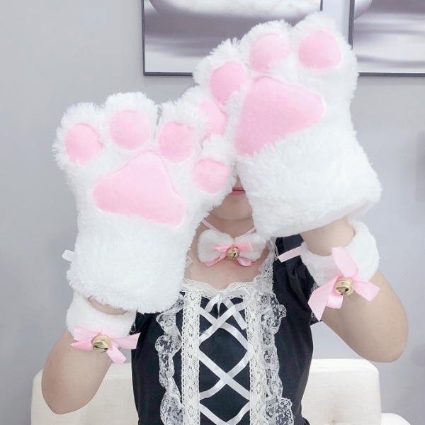 Cosplay Animal Cat Paws Claws Gloves Costume Accessories（One）