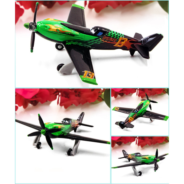 Alloy Aircraft Story Dust Dusty No. 7 Captain No. 5 No. 11 Fighter Barn Modell Leksak Present (Captain No. 36)