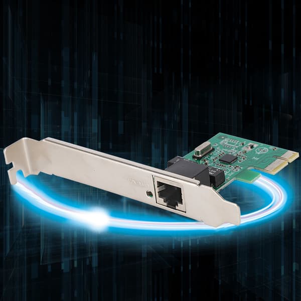RJ-45 PCI-E Gigabit Ethernet nettverksadapter LAN-kort 1000 Mbps for Windows 98SE