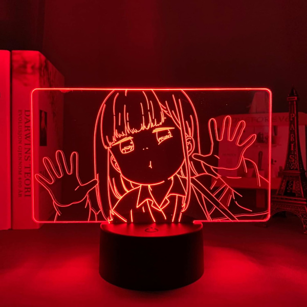 3D Optisk Illusions Nattlys Anime 3D Lampe Aharen San Aharen for Barnerom Dekorasjon Bursdagsgave 7 Farger PXJD