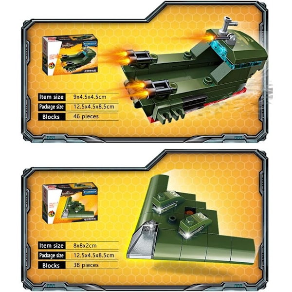 Militär Tank Byggsats, STEM Byggleksaker 361PCS Pansarfordon Byggstenar Leksaker, Beväpnad Bil Militärfordon Block Kit