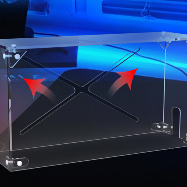 Transparent dammskydd för Nintendo Switch & Switch OLED laddningsdocka, reptåligt vattentätt skyddande genomskinligt akrylskydd