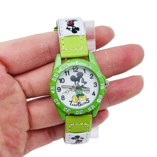 Musse Pigg för barn Analog Quartz Time Watch för småbarn, pojkar och flickor att lära sig att se tiden