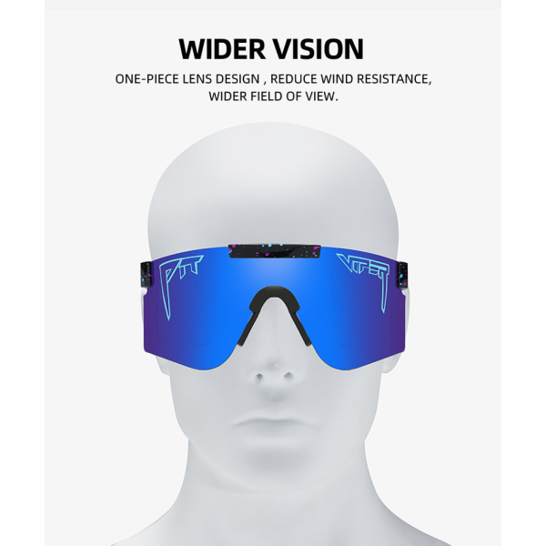 De nya utomhus vindtäta glasögonen klassiska glasögon, cykling löpning fiske sport polariserade solglasögon（C42）
