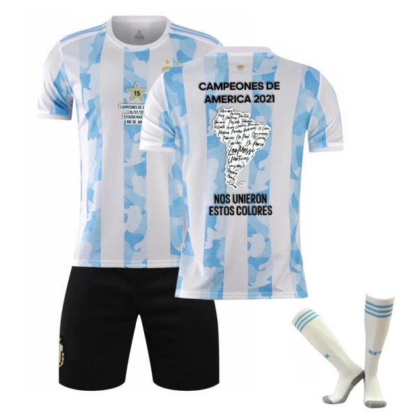 21 America's Cup Argentina Commemoration Jersey Set Barn och Vuxna Fotbollströja Träningströja Set A 26