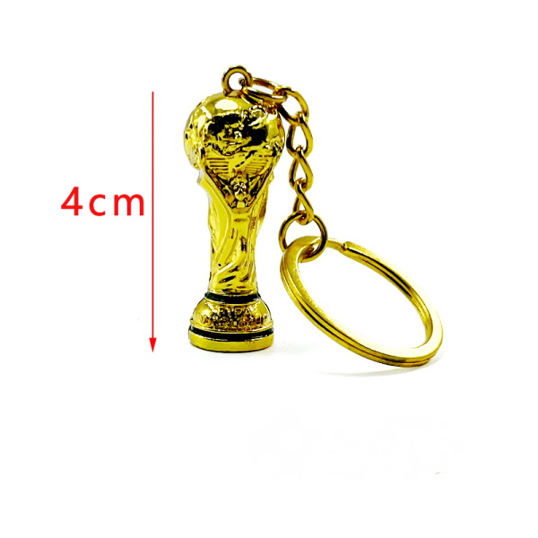 2022 Fotbolls-VM Qatar Fotbollscup Modell Nyckelring Souvenir