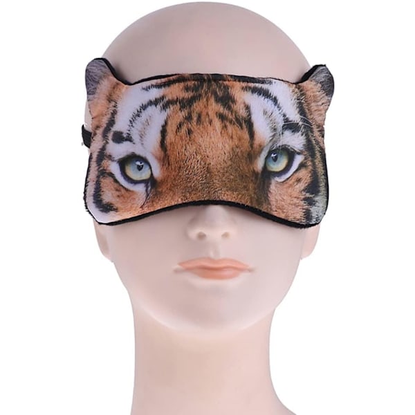 Tiger Sovmask Bomull 3D Sovmask Ögonmask för Flickor Barn