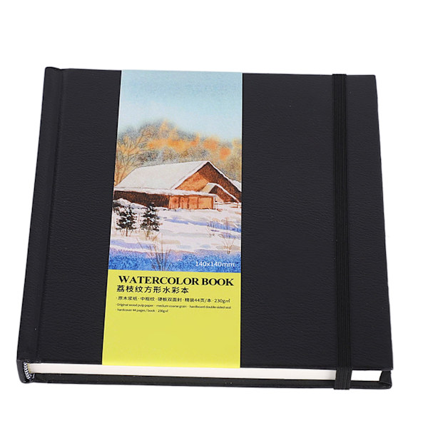 Akvarelbog Syrefrit Papir Dobbeltsidet Hardcover Akvarelpapirblok til Blandet Vådt Tørt Medie