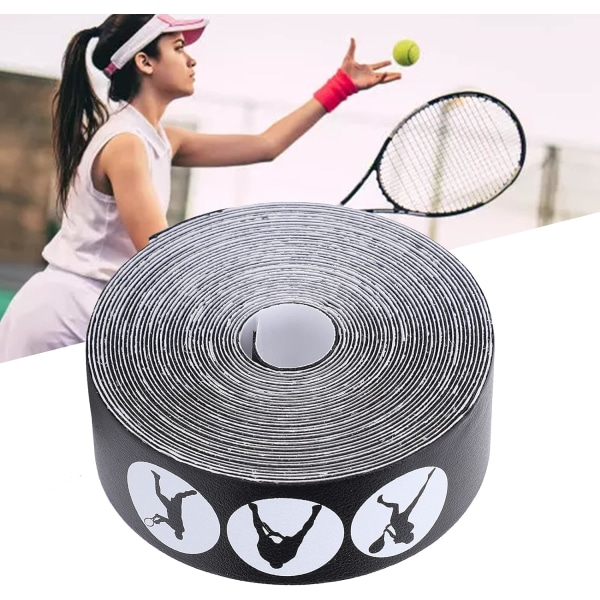 Racket Saver Head Tape, 5m/16.4ft Praktisk Racket Guard Head Protection Tape Anti Slip for Pickleball Paddle Racket Head for Outdoor