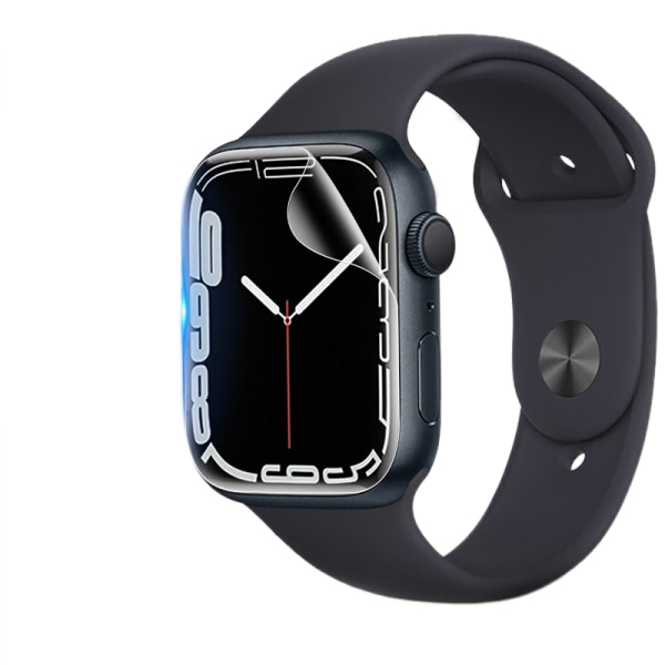[2-Pack] Suoja Apple Watch 41mm Näytönsuoja iWatch Series 7 Lisävarusteet Joustava Täyspeitto Kirkas TPU-kalvo