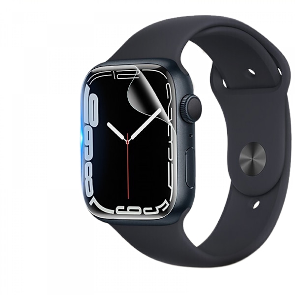 [3-pack] Skydd för Apple Watch 41mm skärmskydd iWatch Series 7 tillbehör flexibel full täckning klar TPU-film