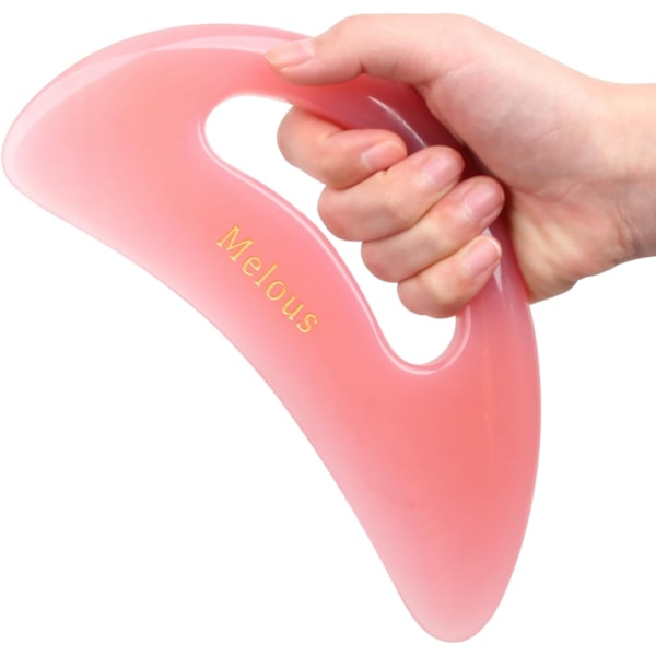 Gua Sha Massageværktøj Fuld Kropsskulptør, Stort Massageværktøj til Kropsskulptur, Blodgennemstrømning, Anti-Cellulite og Muskelafspænding, Pink Pink Pink Gua Sha