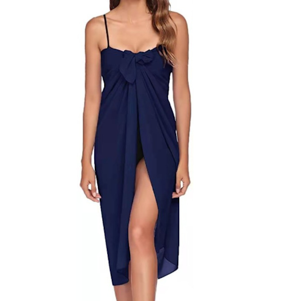 Kvinders Chiffon Strand Pareos Sarong Gennemsigtig Badetøj Cover Up Badetøj Bikini