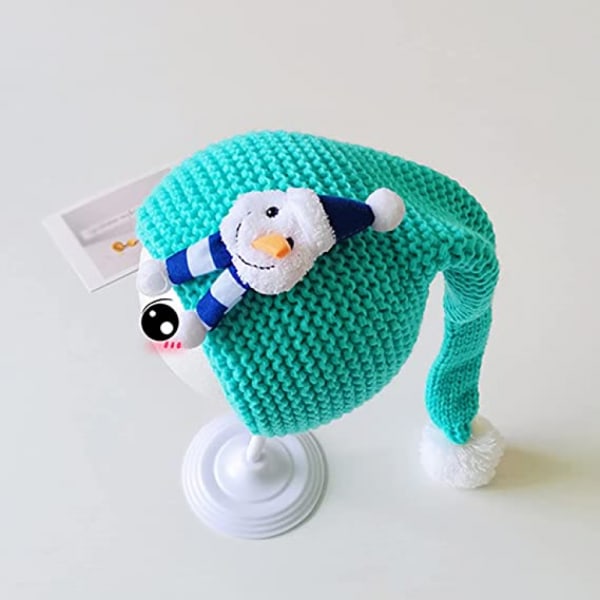 Children's Christmas hat Cartoon pattern knitted Christmas hat Winter Christmas knitted hat, very soft.