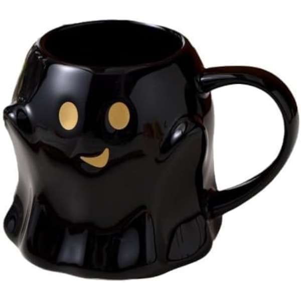 Nyhetsspennende Spøkelseskopp 3D Søt Keramikk Kaffekopp Perfekt for Bursdag Hvit Elefant Gaver til Kaffe Melk Te Elsker Black