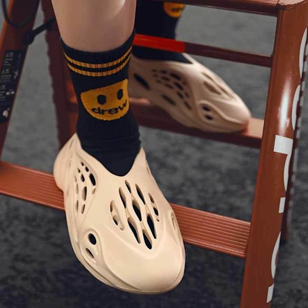 Unisex trädgårdsträskor skor kvinnor män sommar slide på sandaler-Beige(44/45 EU)