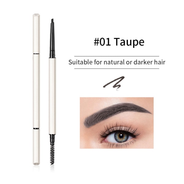 Makeup Brow Stylist Definer Vattentät ögonbrynspenna, ultrafin mekanisk penna, ritar små ögonbrynshår och fyller ut glest