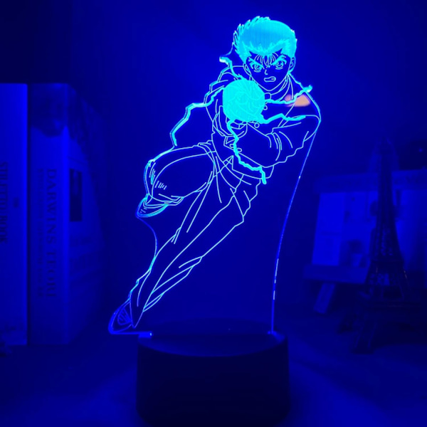 Yu Yu Hakusho Yusuke Urameshi LED nattlampe for soverom dekor gave fargerik nattlampe anime 3D lampe Yu Yu Hakusho