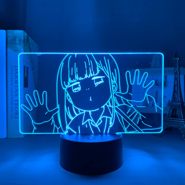 3D Optisk Illusions Nattlys Anime 3D Lampe Aharen San Aharen for Barnerom Dekorasjon Bursdagsgave 7 Farger PXJD