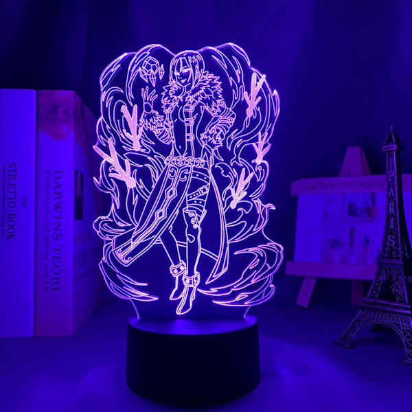 Anime The Seven Deadly Sins Merlin LED Nattlampa för Sovrumsdekoration Ljus Födelsedagspresent The Seven Deadly Sins 3D Bordlampa