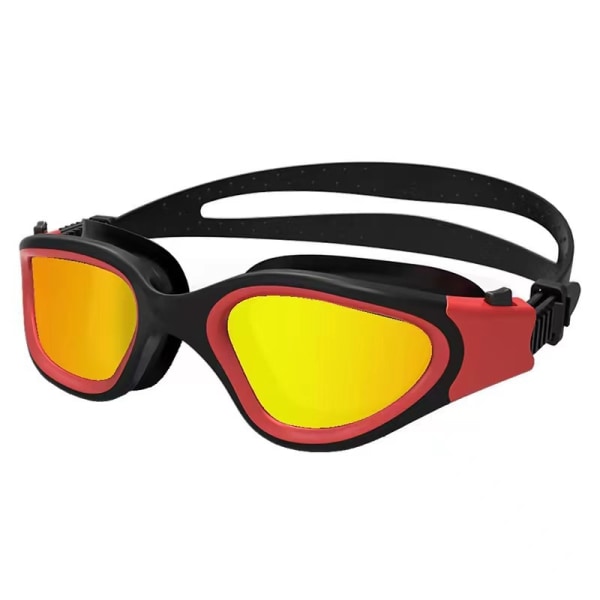 Stora simglasögon unisex simglasögon HD vattentäta anti-imma simglasögon Black Red Gold Plated