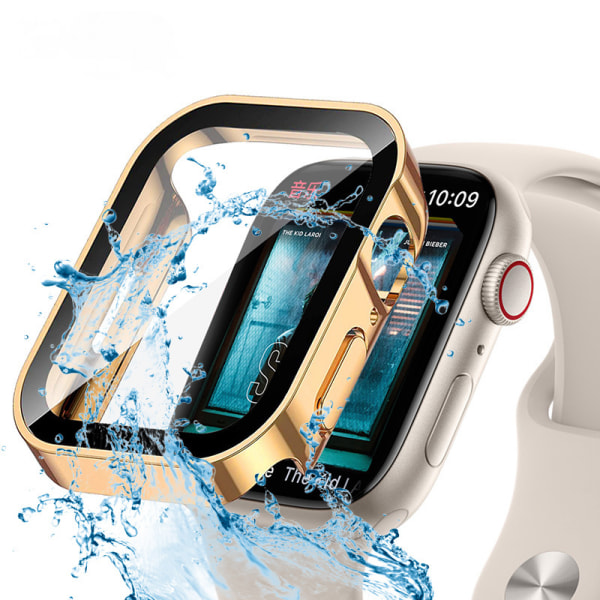 Hårdt etui kompatibel med Apple Watch Ultra 49mm med hærdet glas skærmbeskytter Ultra-tyndt holdbart vandtæt beskyttelsesdæksel