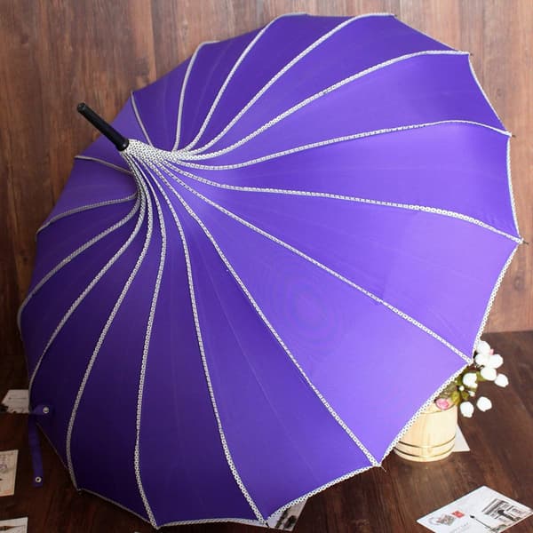 Pagoda Peak Old-fashioned Ingenuity Parasol (lila) purple