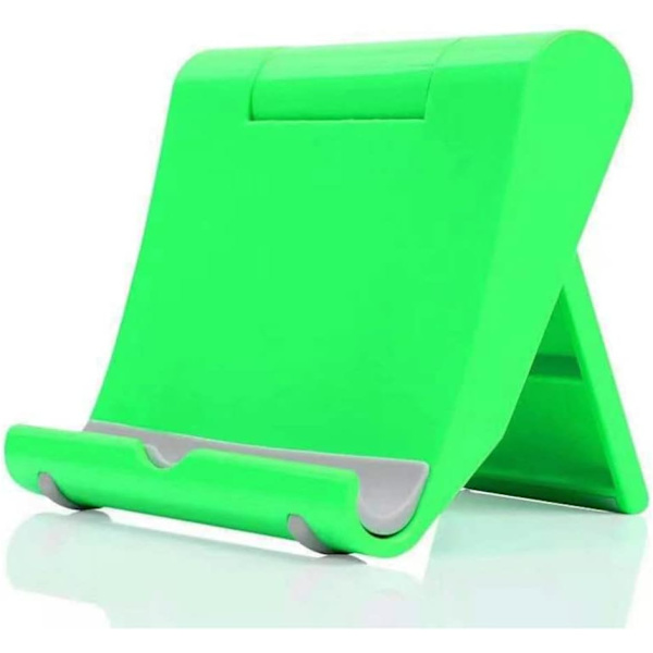 Mobiltelefonstativ for skrivebord, sammenleggbar mobiltelefonholder Mobiltelefonstativ Multi-vinkel Universal justerbar nettbrettstativ Green