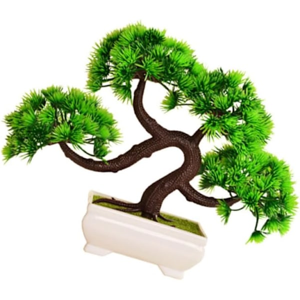 1 stk. Glaspottet fyrretræsborddekoration Sinulation Hilsen Fyrretræ Velkomst Sang Velkomst Fyrretræ Planter Simulation Fyrretræ Plante Potteplante Bonsai Dekorationer