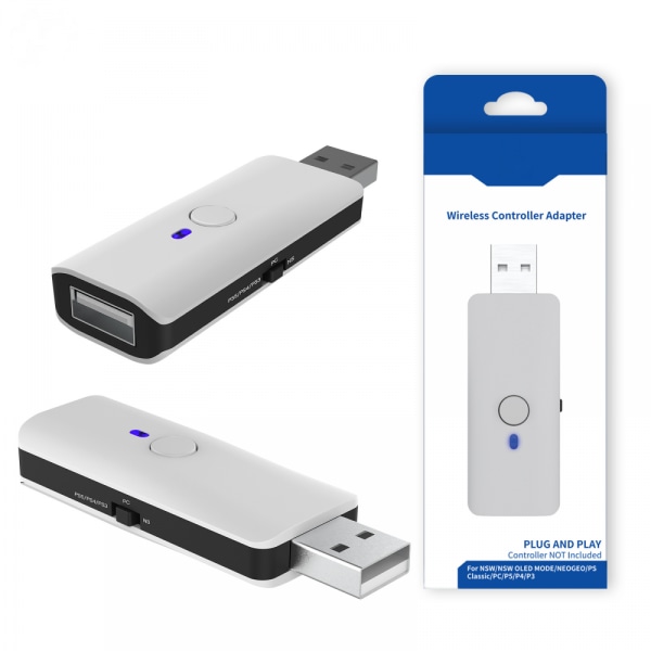 Trådløs mottaker Bluetooth-kompatibel håndtakskonverteradapter for PS4 PS5