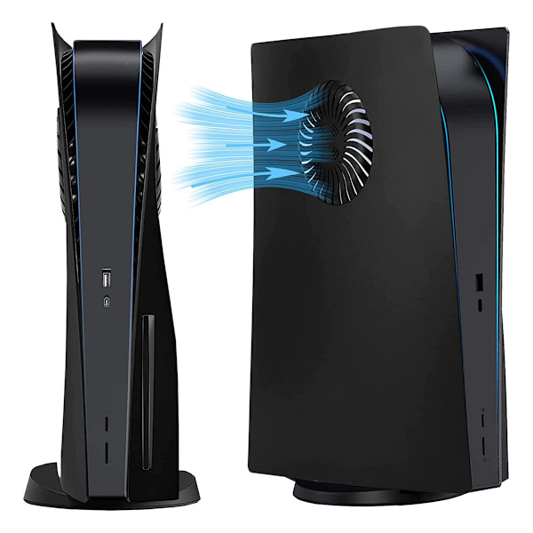Vent Heat PS5 Konsolskydd PS5 Konsolskydd ABS Anti-Scratch Ventilation Värmeavledning PS5 Skydd(Disc Version)svart